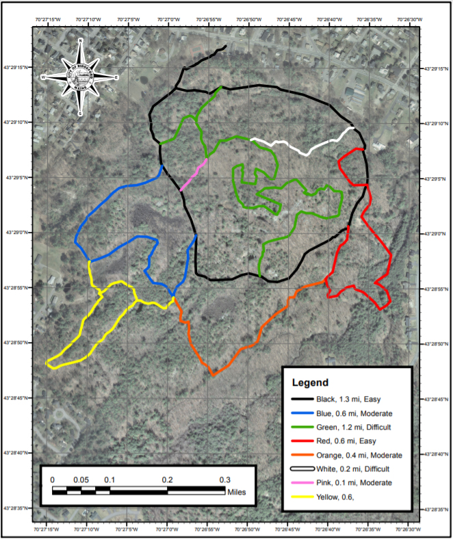 Walking tour of historic Clifford Park - click for larger view of Trail Map