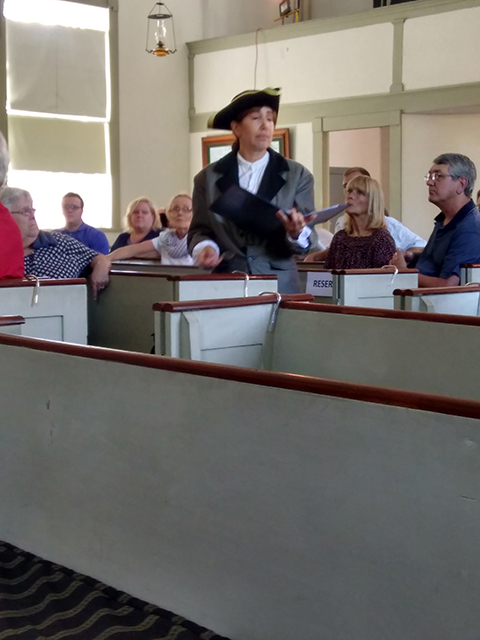 Biddeford Historical Society hosted the production of Liberty Defended by David A. DeTurk at the Meetinghouse