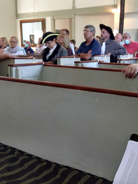 Biddeford Historical Society hosted the production of Liberty Defended by David A. DeTurk at the Meetinghouse